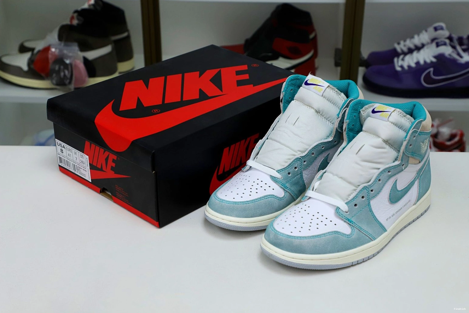 JORDAN RETRO 1 AIR OG GREEN' 'TURBO HIGH 0813